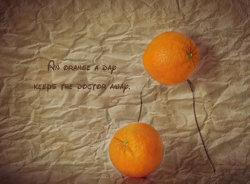 Orangenstillleben by Heike Hultsch