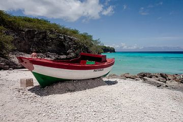 Boat at the beach by Dani Teston