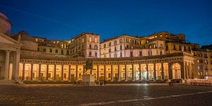 Neapel - Piazza del Plebiscito bei Nacht