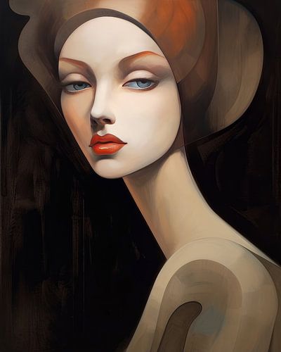 Art deco portrait