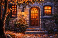Herfstige voordeur van Poster Art Shop thumbnail