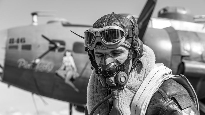 Bemanningslid Boeing B-17 Flying Fortress. van Jaap van den Berg