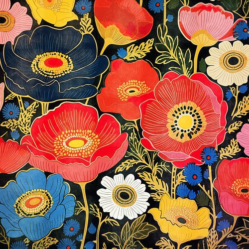 Kleurrijke bloemen IV