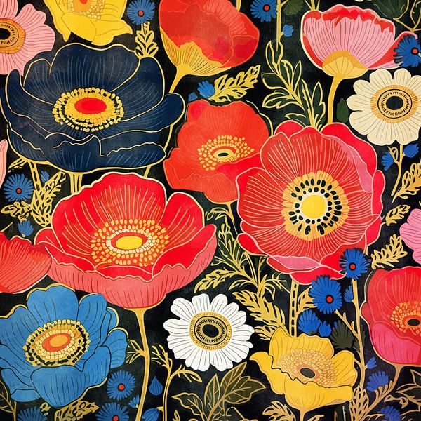 Bunte Blumen IV von Whale & Sons