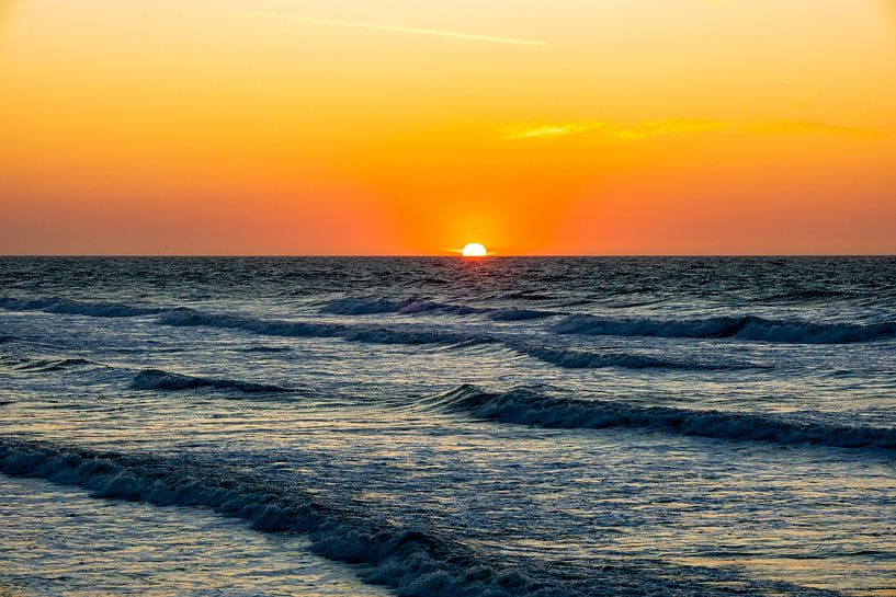 Evening walk on the beach in beautiful Normandy near Saint-Aubin-Sur-Mer - France by Oliver Hlavaty