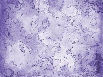 Seelen Landkarte lila van Katrin Behr