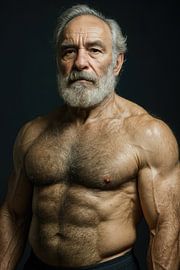 Älterer Mann mit muskulösem Körperbau von Markus Gann