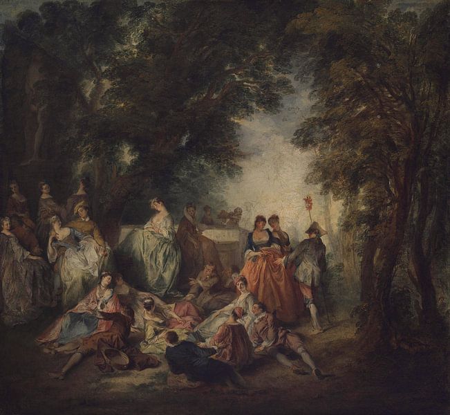 Nicolas Lancret, Galant Partei von Atelier Liesjes