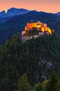 Burg Hohenwerfen, Österreich von Henk Meijer Photography Miniaturansicht