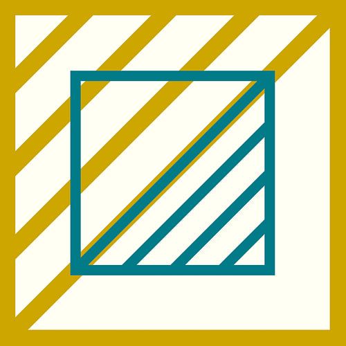 Nordic Abstract Retro Geometrie Goud Geel