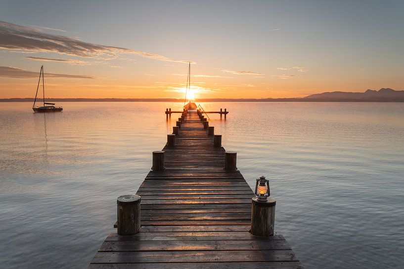 Sunrise at Lake Chiemsee by Ulrich Kuschel