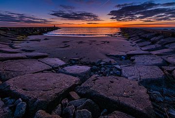 The sun has set on the North Pier by peterheinspictures