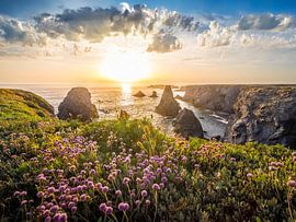 Aiguilles de Port-Coton near Bangor, Belle-Ile-en-Mer, Brittany by Christian Müringer