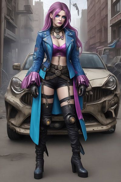 Steampunkvrouw XXII van DeVerviersBelgium