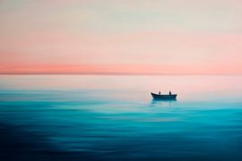 Ambiance tranquille sur une mer calme - aquarelle sur Poster Art Shop