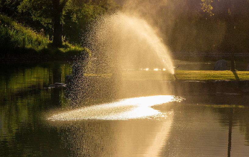 Water - Fountain - Heart by Christa Kramer