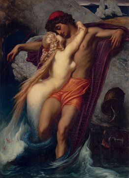 Frederic LEIGHTON, Der Fischer und die Sirene, 1856
