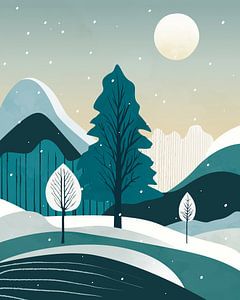Abstrakte Winterlandschaft 4