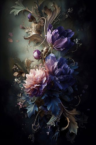 Fleurs au twist baroque n°6