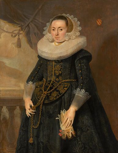 Portret van een dame, Pieter Soutman
