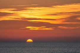 Coucher de soleil sur l'océan Atlantique