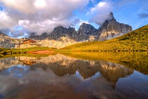 Sonnenuntergang in den Dolomiten