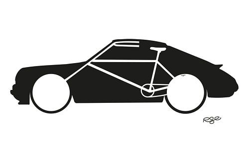 image double véhicule - voiture avec vélo