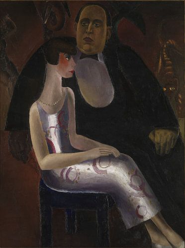 Frits Van den Berghe, Paul-Gustave van Hecke en zijn vrouw Norine De Schrijver, 1923