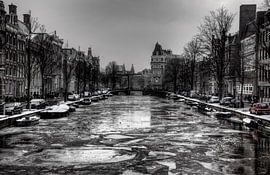 Frozen canals of Amsterdam by Maarten Kuiper