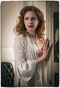 Portrait of redheaded model