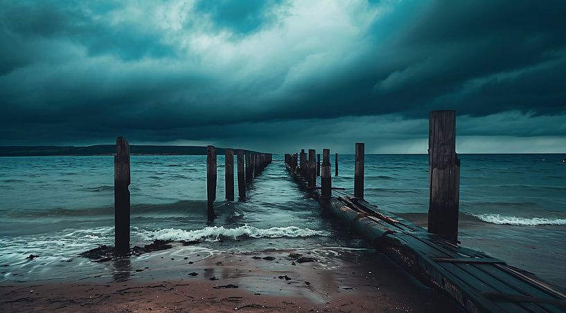 Ästhetik am Strand von fernlichtsicht