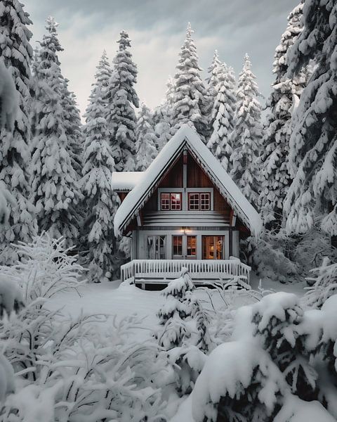 Haus im Wald von fernlichtsicht