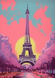 Parijs Poster Pop Art  van Niklas Maximilian