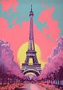 Paris Poster Pop Art  by Niklas Maximilian thumbnail