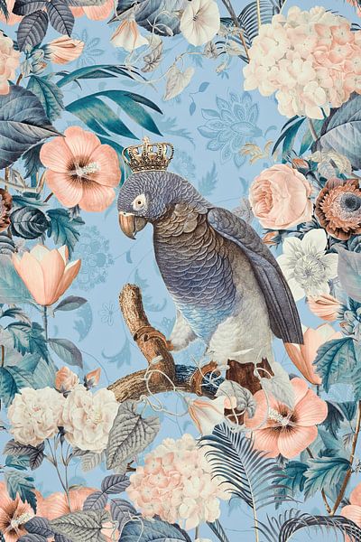 Papagei Im Blumenparadies von Andrea Haase
