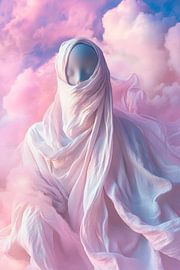 Geist in Wolken aus sanften Farben von Poster Art Shop