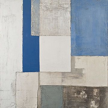 Abstract Blauw | Crumbling Elegance van ARTEO Schilderijen