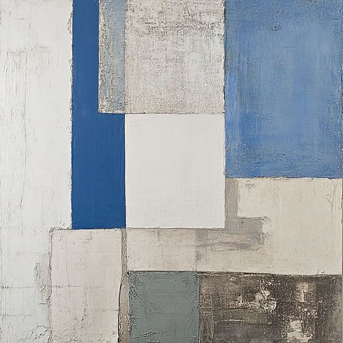 Abstrakt Blau | Bröckelnde Eleganz