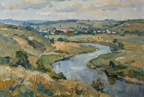Le calme du paysage fluvial