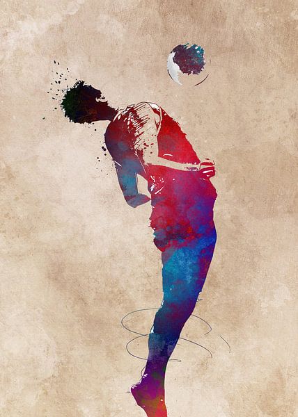 Football player 2 sport art #football #soccer by JBJart Justyna Jaszke