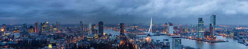 Ein Panorama-Foto von Rotterdam von Hille Bouma