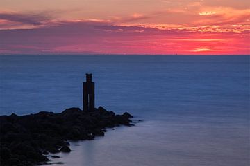 Zonsondergang in Zeeland van Miranda van Hulst