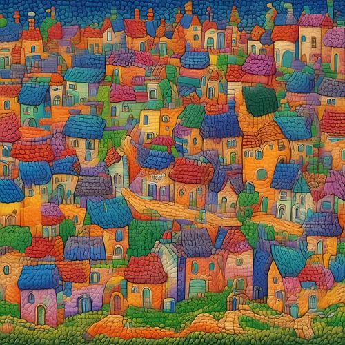 The colourful village of a thousand roofs