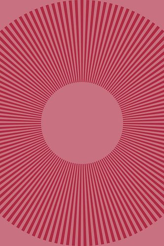 Retro kunst uit de jaren 70. Abstracte geometrische vormen in roze en rood.
