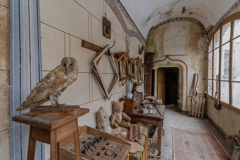Magnificent hall in an abandoned castle - urbex by Martijn Vereijken