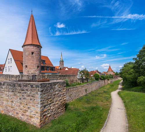 Historische stadsmuur van Wolframs-Eschenbach