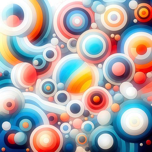 Abstracte lichte bollen