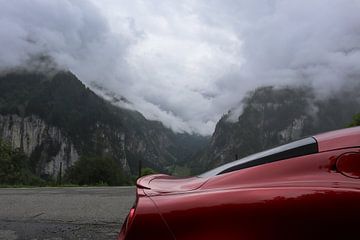 Alfa Romeo 4C in the Alps by The Wandering Piston