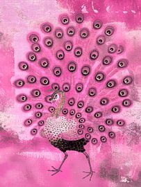 The pink peacock von Gabi Hampe