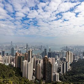 Hongkong Skyline van Jurgen Buijsse